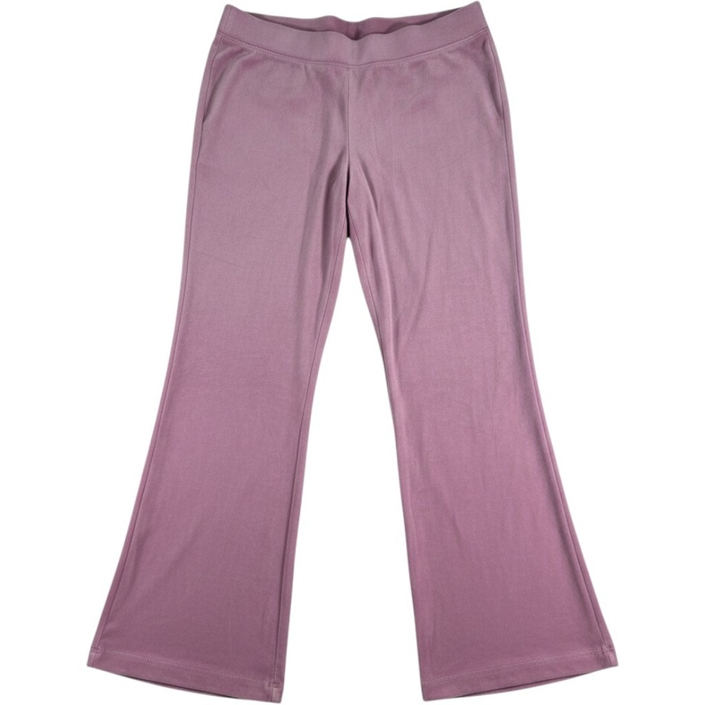 Juicy Couture Pink Velour Track Pants Rhinestone Logo Flare Leg Small S Y2K